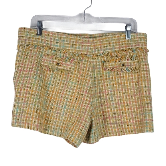 Leona By Lauren Leonard Tweed Shorts sz 8 - Picture 5 of 7